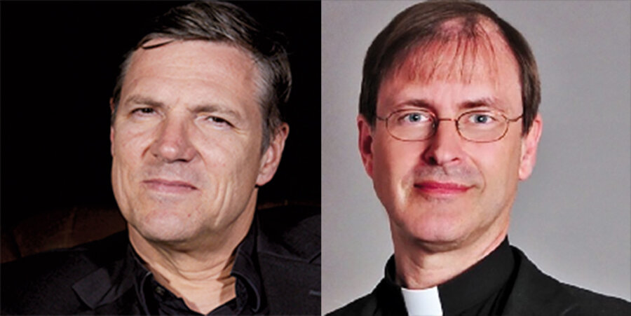 Der Theologe und Gründer der „Jesus Freaks“-Bewegung, Martin Dreyer, und der Vorsitzende der Bekenntnisbewegung „Kein anderes Evangelium“, Pastor Johannes Frey. Fotos: Daniel Höly; Privat