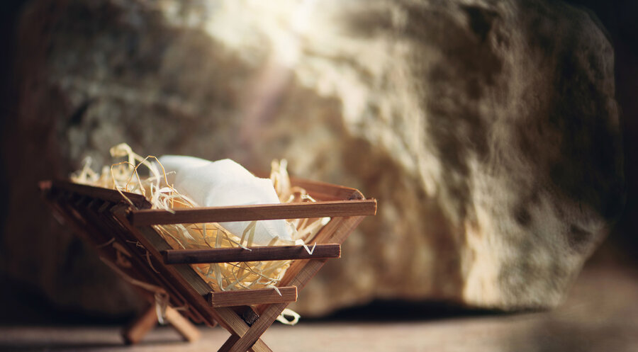 Eine Darstellung von Jesus in der Krippe. Foto: iStock/jchizhe