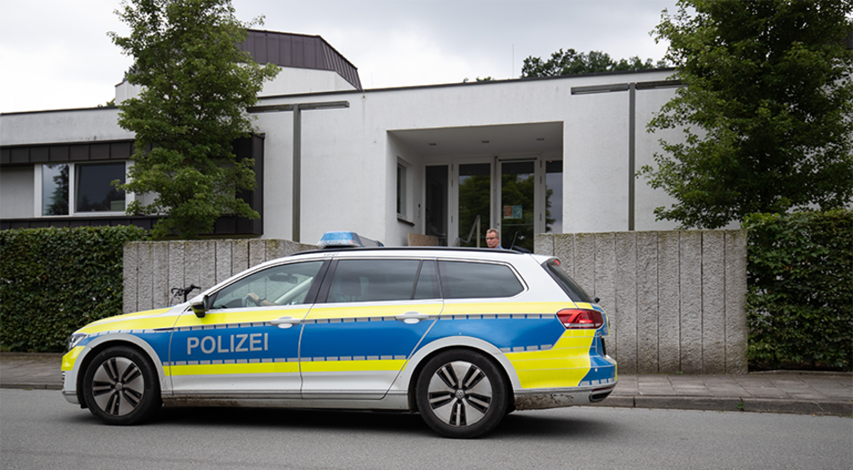 Auch ein Objekt verstärkten Polizeischutzes: Die Synagoge der Jüdischen Gemeinde Osnabrück. Foto: picture alliance/dpa/Friso Gentsch