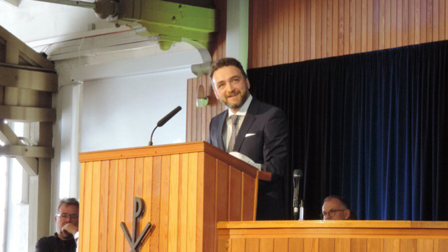 Wladimir Pikman hielt eine Bibelarbeit bei der 125. Allianzkonferenz. Foto: IDEA/Daniela Städter