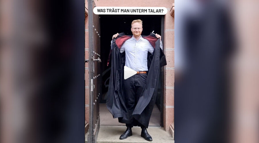 Morten Hennebichler in einem Video auf dem Instagram-Kanal „Evangelische Perspektiven“. Screenshot: Instagram/ Evangelische Perspektiven