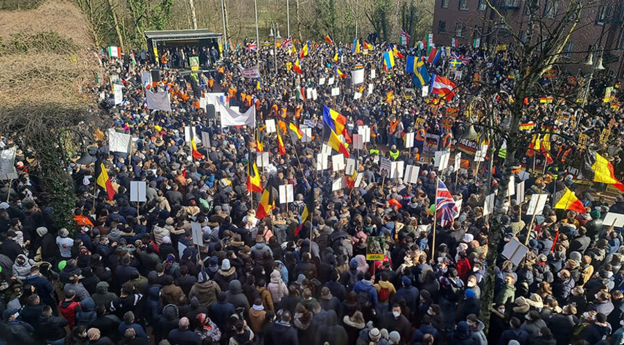 Am 27. Februar nahmen 6.500 Menschen an der Solidaritätsdemonstration in Walsrode teil. Foto: Daniel Terbea
