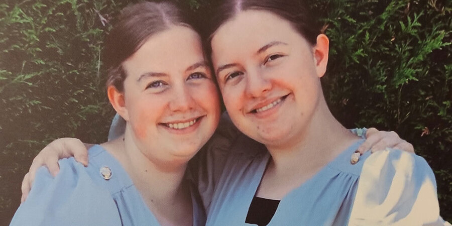 Die beim Umfall ums Leben gekommenen Schwestern Adelina (l.) und Dina Wetzel. 