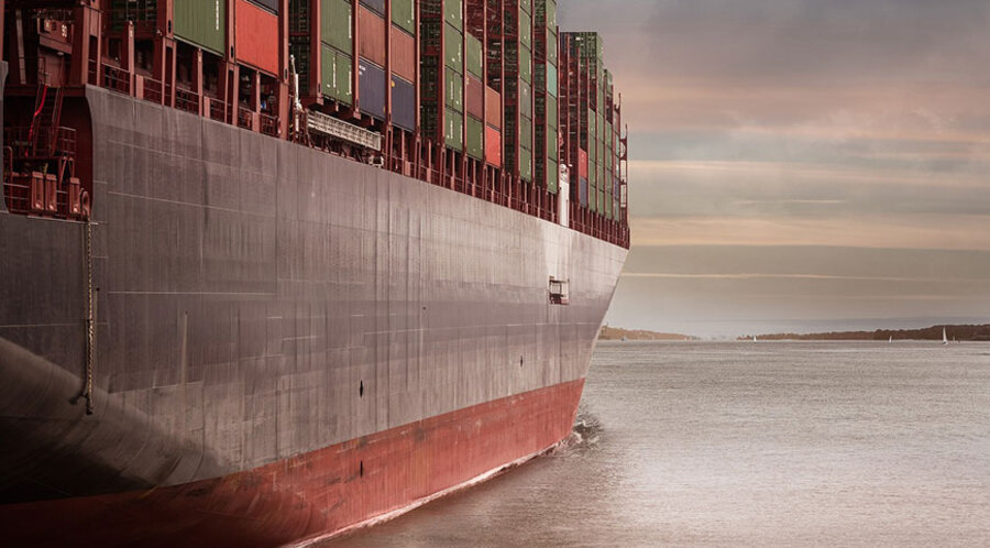 Ein Containerfrachtschiff. Symbolfoto: pixabay.com