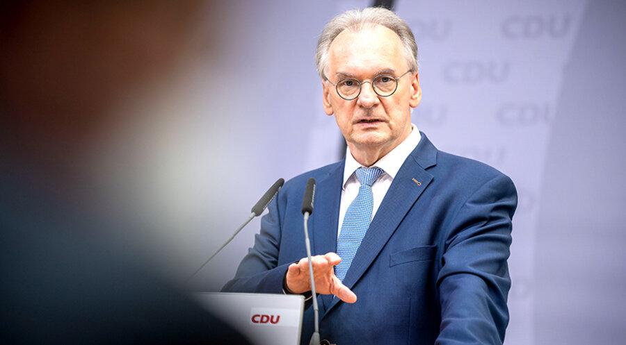 Der Ministerpräsident von Sachsen-Anhalt, Reiner Haseloff (CDU). Foto: picture-alliance/dpa