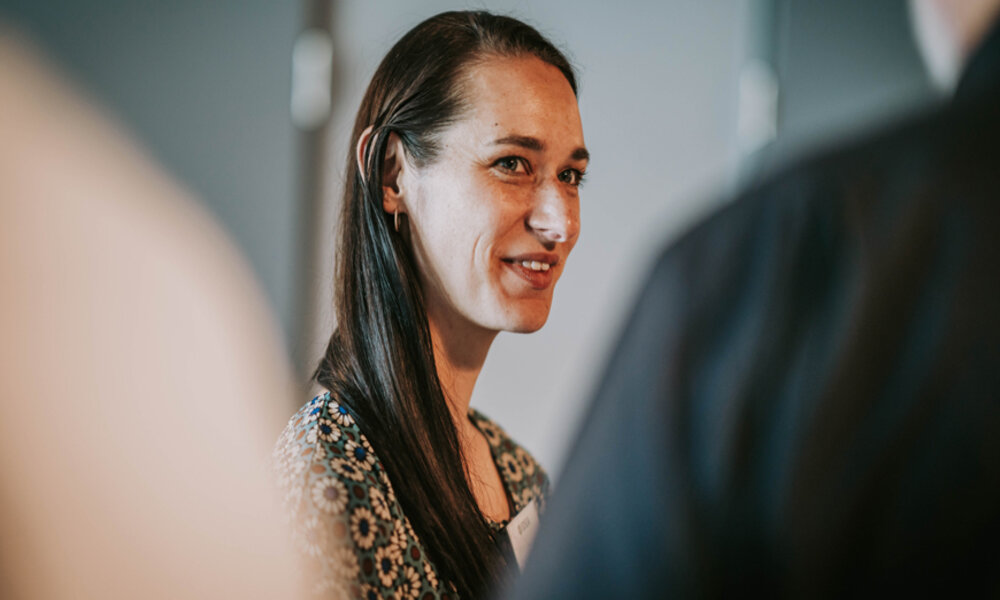 Désirée Holzäpfel bei der Mitgliederversammlung