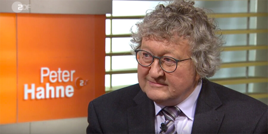 Der Politikwissenschaftler Prof. Werner Patzelt in der ZDF-Sendung „Peter Hahne“. Screenshot: ZDF