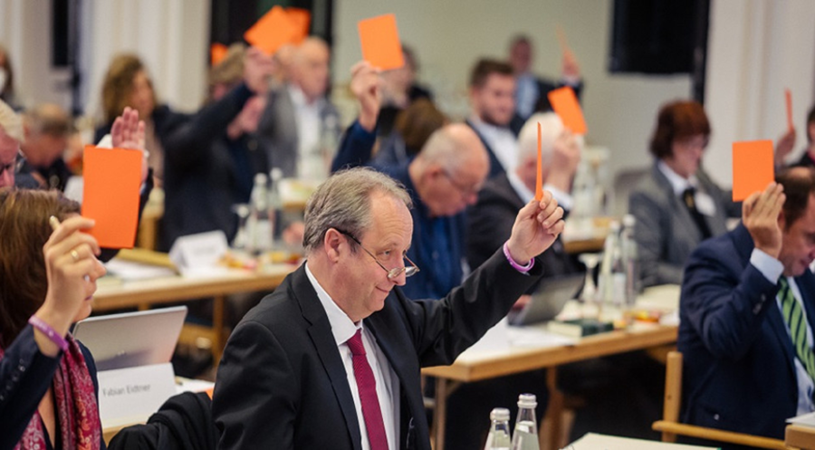 Der Antrag der Initiative „Kirche im Dorf“ wurde mehrheitlich abgelehnt. Foto: EKBO/ Matthias Kaufmann 