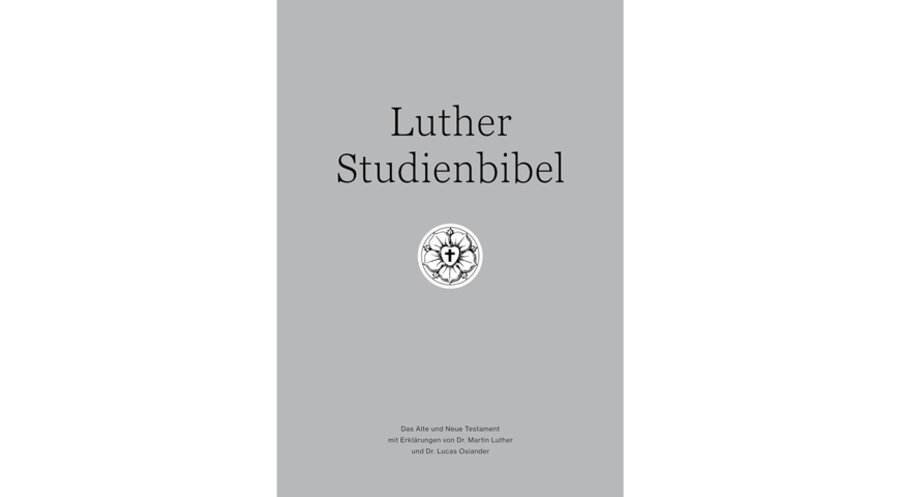 Die „Luther-Studienbibel: Das Alte und Neue Testament mit Erklärungen von Dr. Martin Luther und Dr. Lucas Osiander“. Grafik: Heinrich Dolle