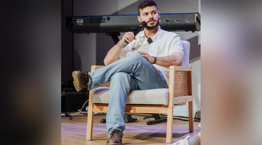 Omer Wenkert berichtete, wie er 505 Tage Hamas-Geiselhaft überlebte. Foto: ICF München