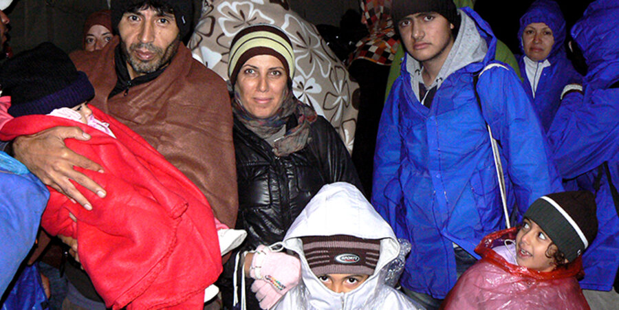 Eine syrische Familie auf ihrem Fluchtweg in Serbien. Foto: OM