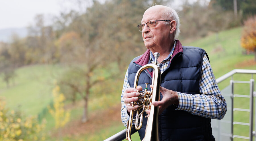 Klaus Kirchhöfer ist begeisterter Musiker. Foto: Privat