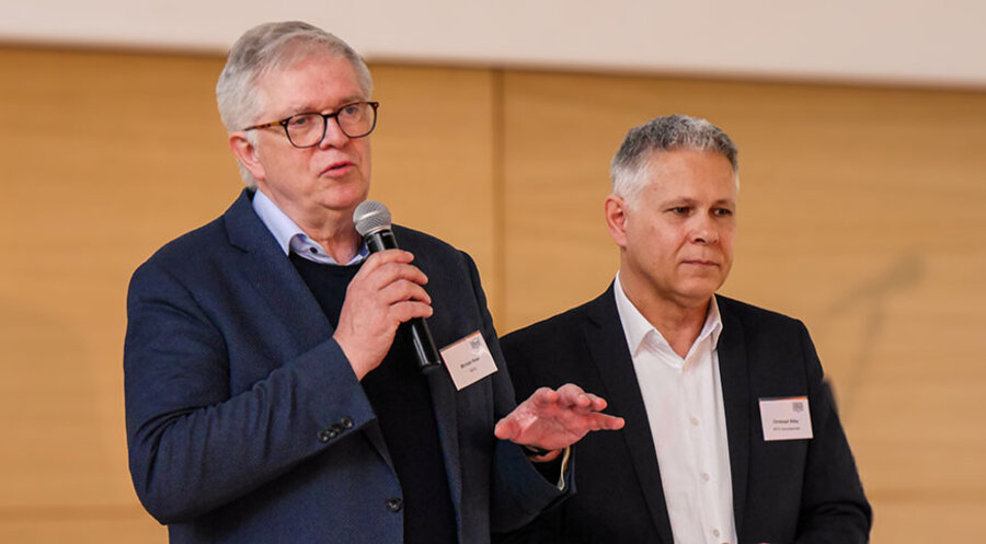 Werten die angestrebte Trennung als „ein fatales Signal und eine geistliche Niederlage“: BEFG-Präsident Michael Noss (li.) und Generalsekretär Christoph Stiba. Foto: Daniel Pfeifer
