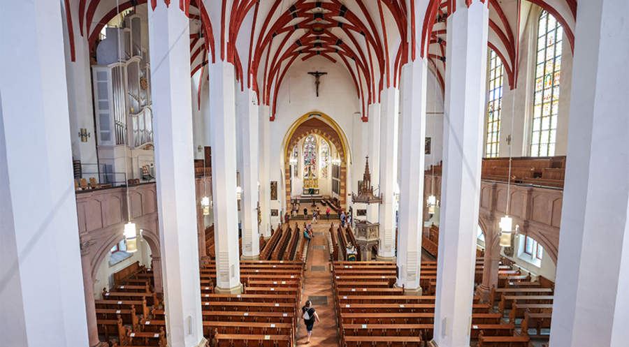 Pfarrer gesucht: Die Leipziger Thomaskirche hat gleich drei Abgänge zu verkraften. Foto: picture alliance/dpa/Jan Woitas