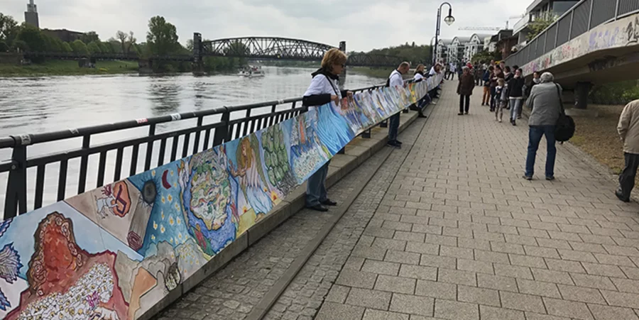 Im Mai war sie in Magdeburg anlässlich des 500-jährigen Reformationsjubiläums komplett entfaltet worden. Foto: Wiedmann Media AG