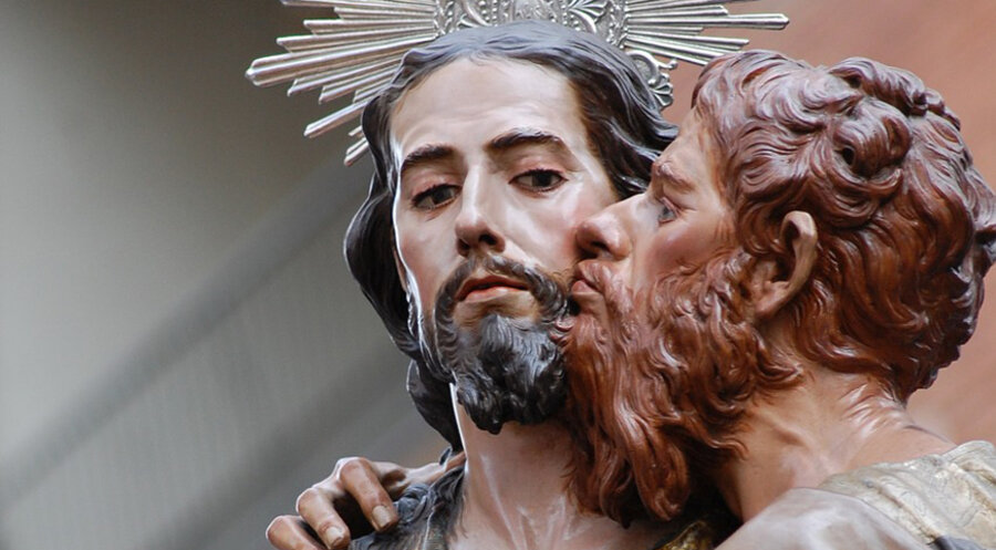 Mit einem Kuss hat Judas Jesus verraten (Markus 14,45). Foto: pixabay.com