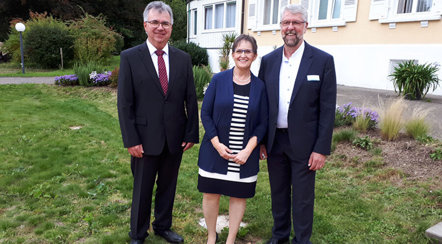 v. l.: Matthias Richter, Dagmar Kamlah und Dietmar Kamlah. Foto: Achim Kellenberger