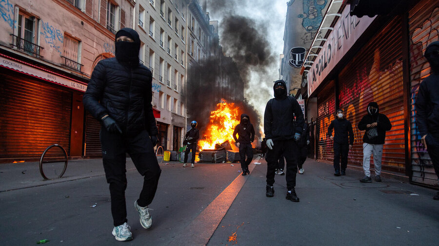 Proteste in Paris. 