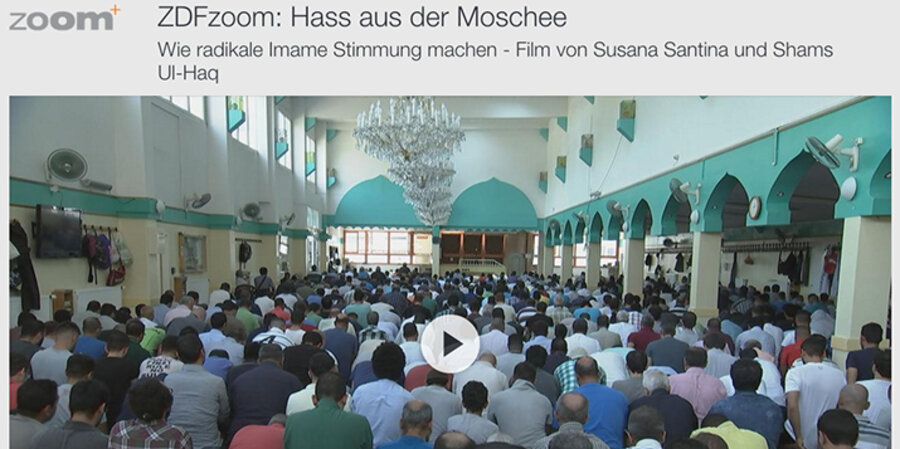 Die Dokumentation beschäftigte sich mit Moscheen in Deutschland. Screenshot: ZDF