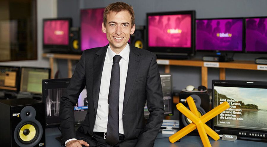 Der Geschäftsführer des christlichen Senders Bibel TV, Matthias Brender. Foto: Julia Marie Werner