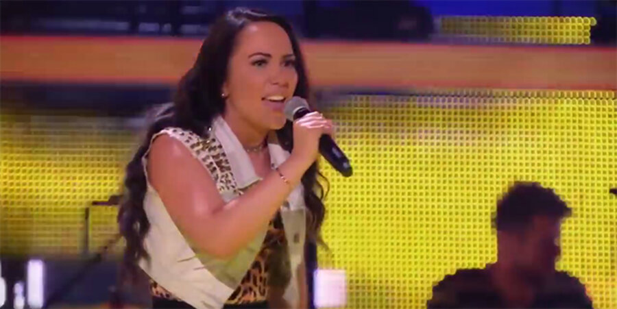 Laura Neels bei ihrem Auftritt. Screenshot: YouTube/The Voice of Germany - Offiziell
