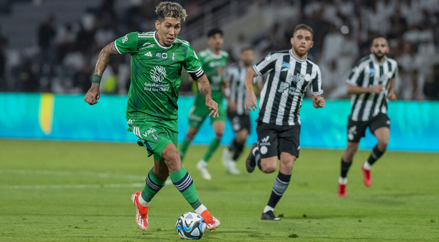 Roberto Firmino steht seit Juli 2023 in Saudi-Arabien bei dem Verein Al-Ahli unter Vertrag. Foto: picture alliance / Anadolu | Mohammed Saad
