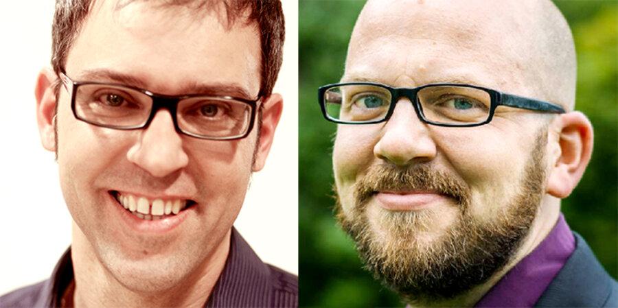 v. l.: Der Theologe Tobias Faix und der Pädagoge Tobias Künkler. Fotos: Privat (2)