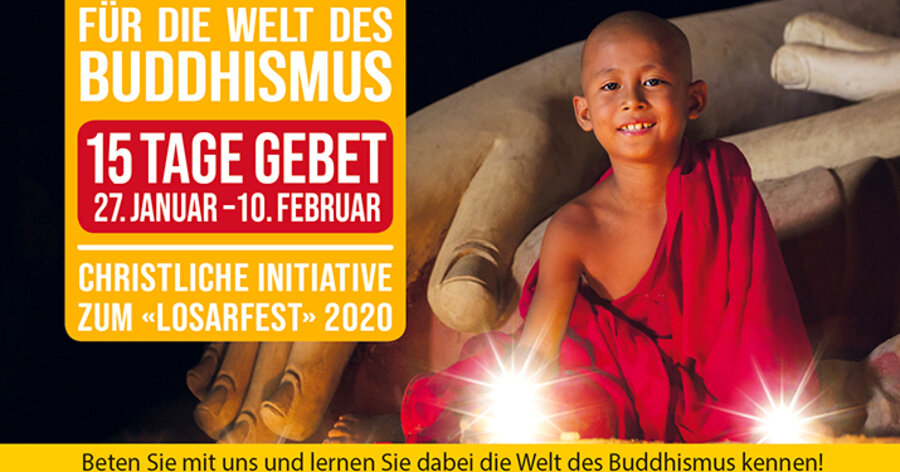 Der Gebetsleitfaden informiert unter anderem über die Lehre Buddhas, die Hauptströmungen der Religion und Länder, in denen es viele Buddhisten gibt. Foto: DMG Interpersonal
