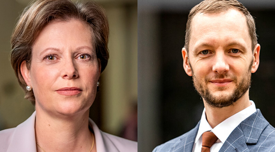 EAK-Ländervorsitzende Cornelia Seibeld und Josias Terschüren von „Christen an der Seite Israels“ 