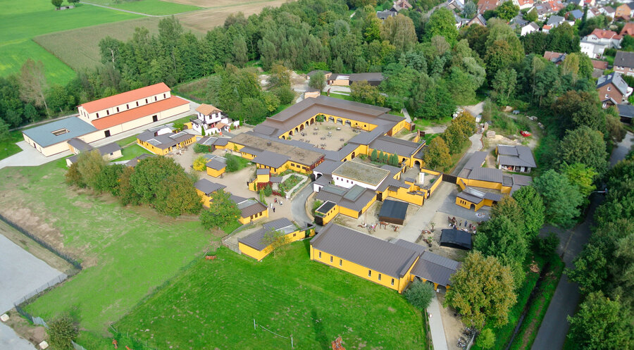 Eine Luftaufnahme vom Bibeldorf. Foto: Bibeldorf Rietberg