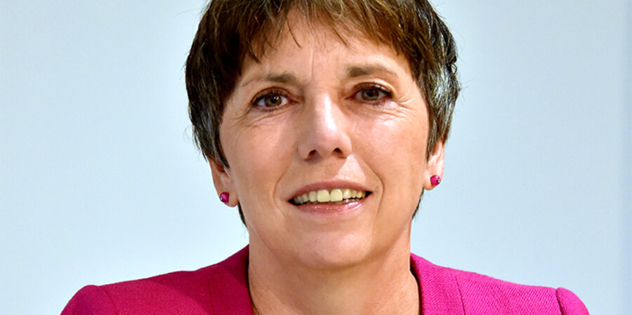 Die Reformationsbotschafterin des Rates der EKD, Margot Käßmann. Foto: picture-alliance/Bernd Settnik/dpa-Zentralbild/dpa