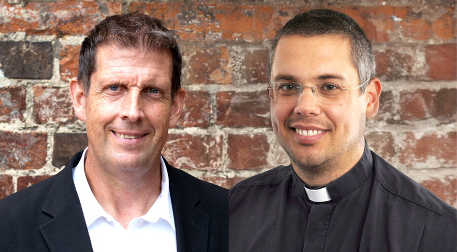 v. l.: Der Pastor der Evangelischen St. Martini Gemeinde in Bremen, Olaf Latzel, und der Pfarrer der Evangelisch- Lutherischen Kirchgemeinde Altenberg im Osterzgebirge, David Keller. Fotos: Michael Feuchtmayr; Privat