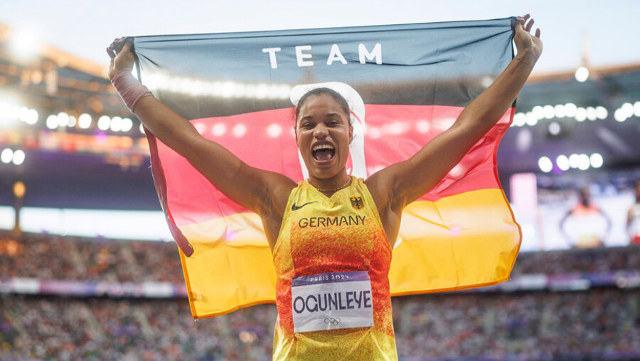 Yemisi Magdalena Ogunleye gewann am 9. August die Goldmedaille in Kugelstoßen. Foto: IMAGO / Beautiful Sports
