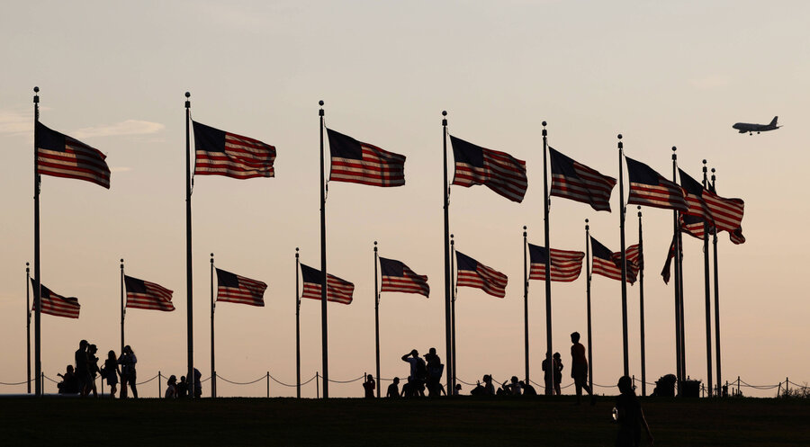 US-Fahnen in Washington, D.C. Foto: IMAGO/NurPhoto
