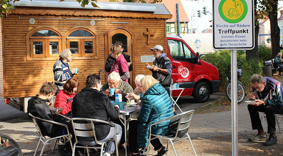 Ab sofort fährt die „Kirche auf Rädern“ wieder durch Meißen und Umgebung. Foto: Lebensfahrten e.V.
