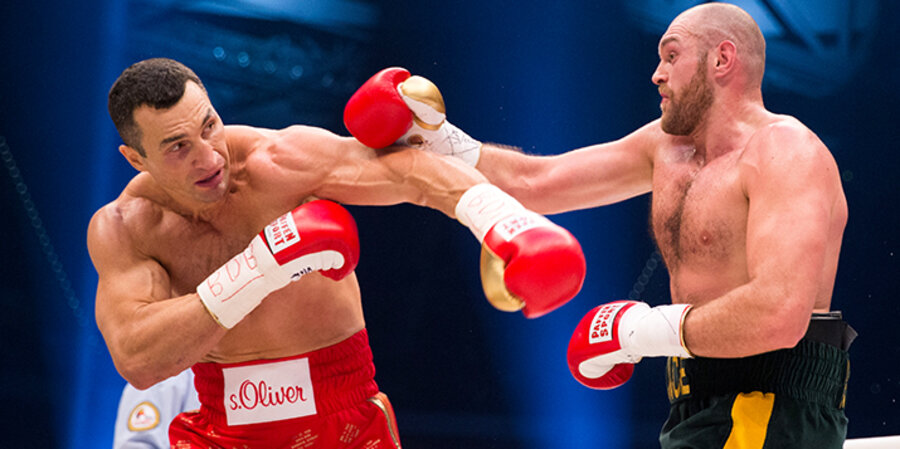 Der 27-jährige Tyson Fury besiegte den 39-jährigen Wladimir Klitschko. Foto: picture-alliance/dpa