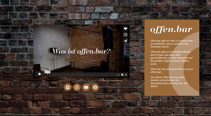 Die Startseite der neuen Mediathek offen.bar. Screenshot: offen.bar