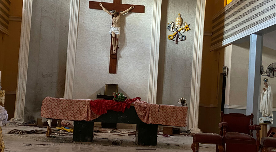 Es kommt vermehrt zu Vandalismus in Kirchen – so wie hier in einer Kirche in Nigeria. Foto: Picture Alliance/ A. Yusuf Rahaman