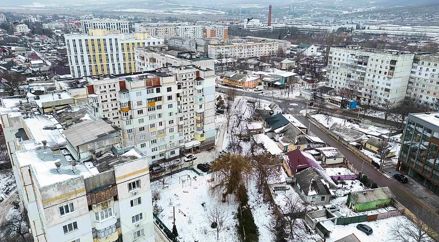 Eine Wohnsiedlung in Moldau. Foto: David Vogt