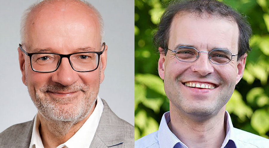 Während Steffen Bauer (li.) eine Entlastung von Haupt- und Ehrenamtlichen anführt, mahnt Christian Schwark die Selbstständigkeit profilierter Gemeinden an. 
