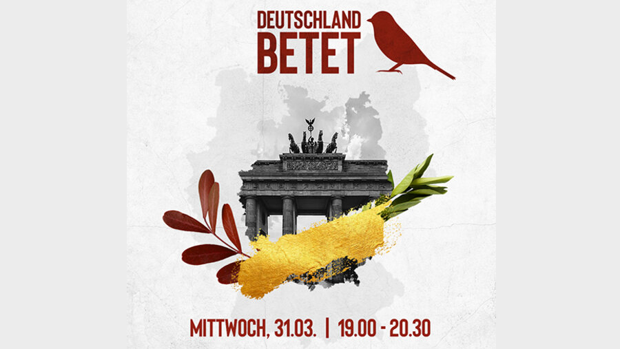 Zum zweiten Mal luden die Initiatoren zu "Deutschland betet" ein. Grafik: Deutschland betet