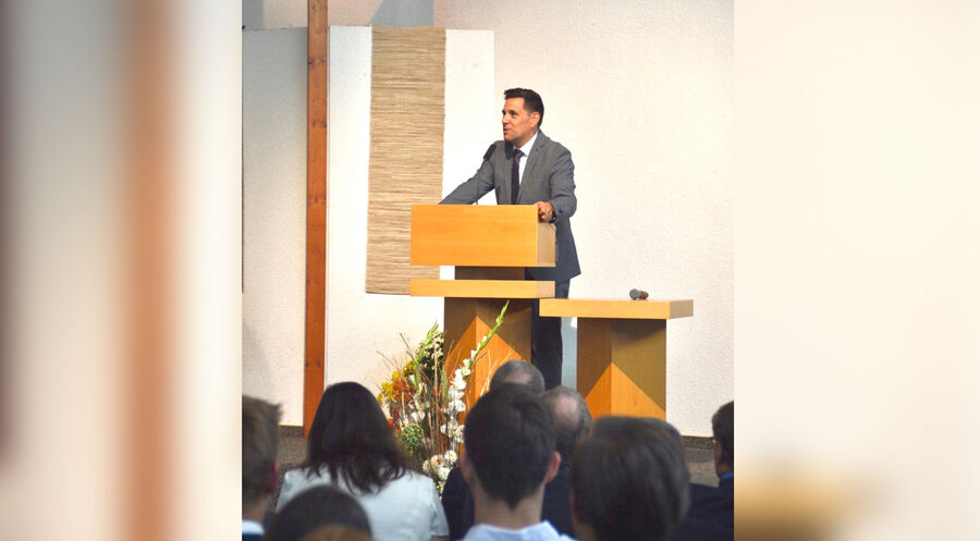 Karsten Hüttmann nahm auch an den Feierlichkeiten teil. Foto: Tabor