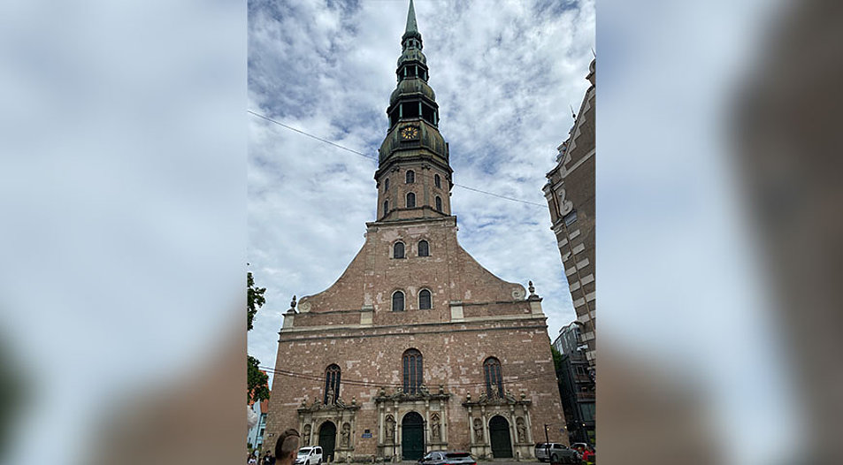 Die St. Petrikirche in der lettischen Hauptstadt Riga. Foto: privat
