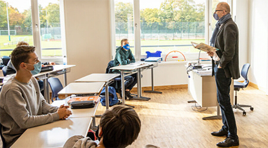 Unterricht am Münchner Lukas-Gymnasium. Foto: Lukas-Schule