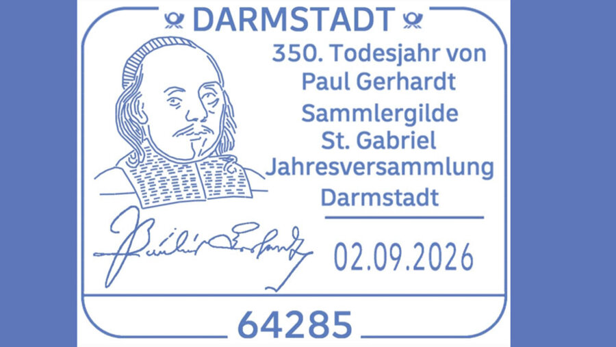 Der Theologe und Kirchenliederdichter Paul Gerhardt hat einen Sonderstempel der Deutschen Post bekommen. 