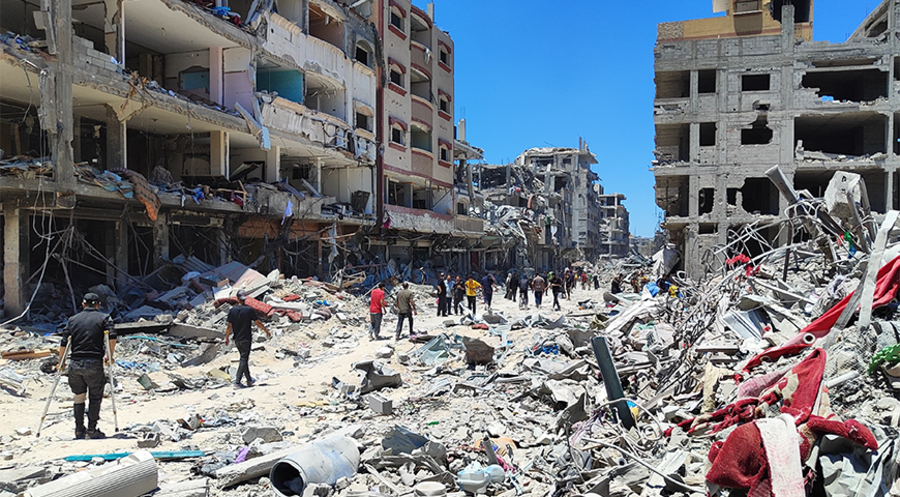 Laut dem dortigen katholischen Pfarrer kamen während des Krieges im Gazastreifen 60 Christen ums Leben. 