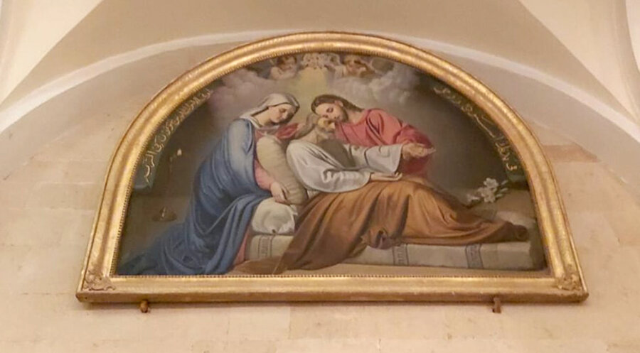 Ein Gemälde in der restaurierten Kirche. Foto: Kirche in Not
