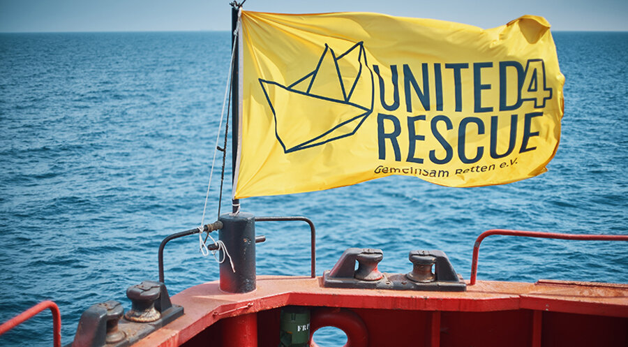 „United4Rescue“ entstand 2019 auf Initiative der Evangelischen Kirche in Deutschland. Foto: Guillaume Duez