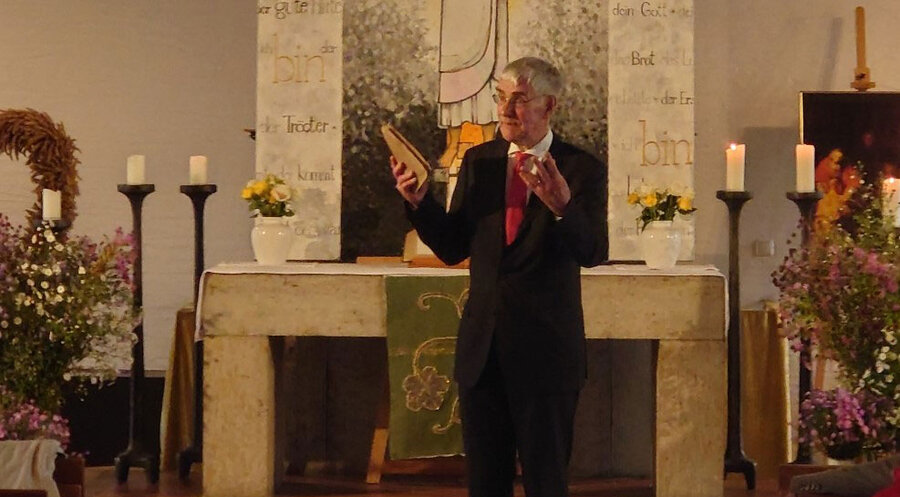 Prof. Hans-Joachim Eckstein sprach beim Christustag in Hersbruck. Foto: privat