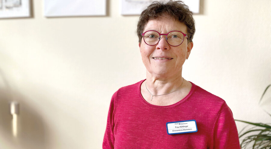 Anke Köhlinger setzt sich seit zehn Jahren im Hospiz ein. Foto: IDEA/Erika Weiss